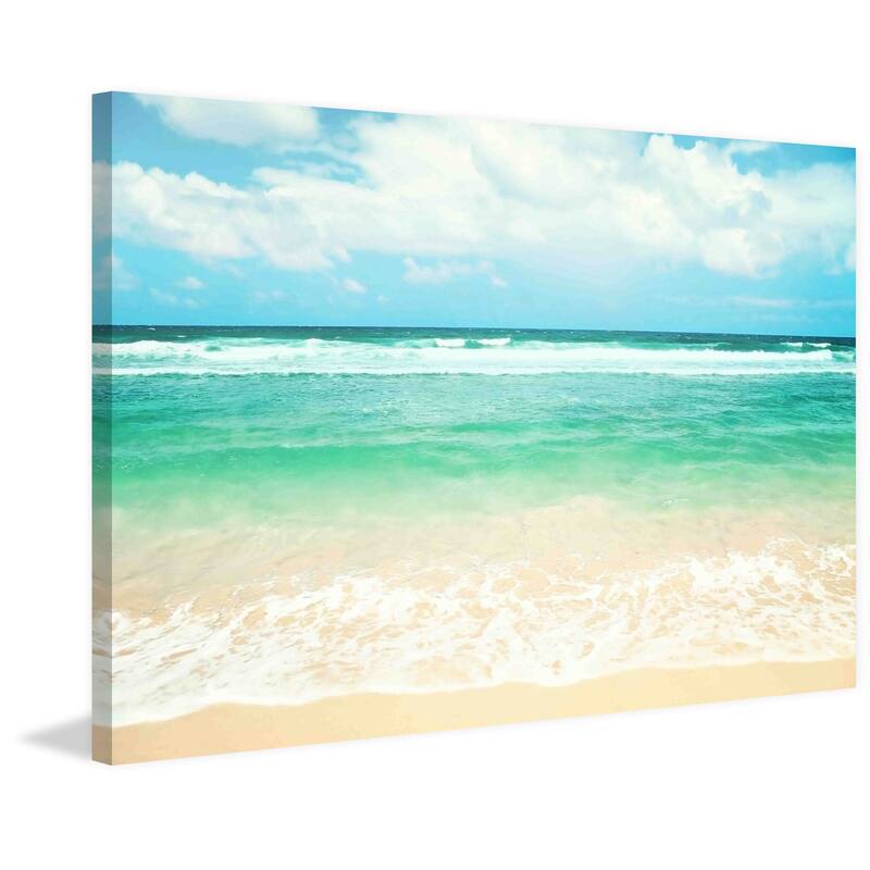 Marmont Hill - 'Endless Sea' by Sylvia Cook Painting Print on Canvas - Multi-Color