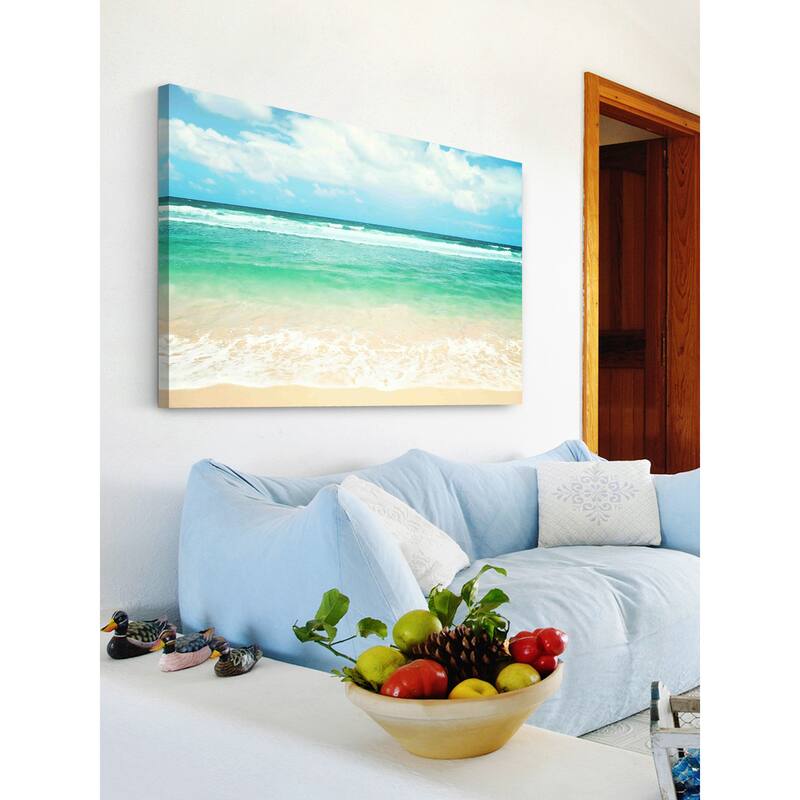 Marmont Hill - 'Endless Sea' by Sylvia Cook Painting Print on Canvas - Multi-Color