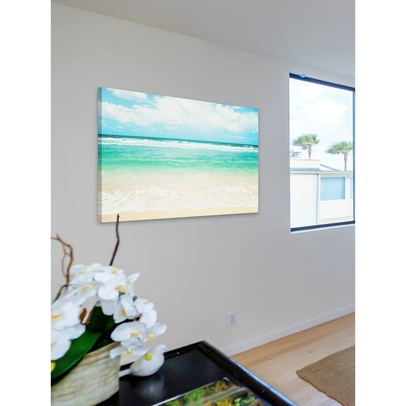 Marmont Hill - 'Endless Sea' by Sylvia Cook Painting Print on Canvas - Multi-Color