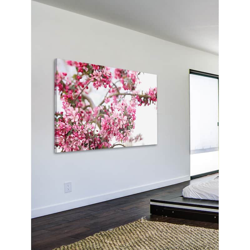 Marmont Hill - 'Spring In Pink' by Sylvia Cook Painting Print on Canvas - Multi-Color
