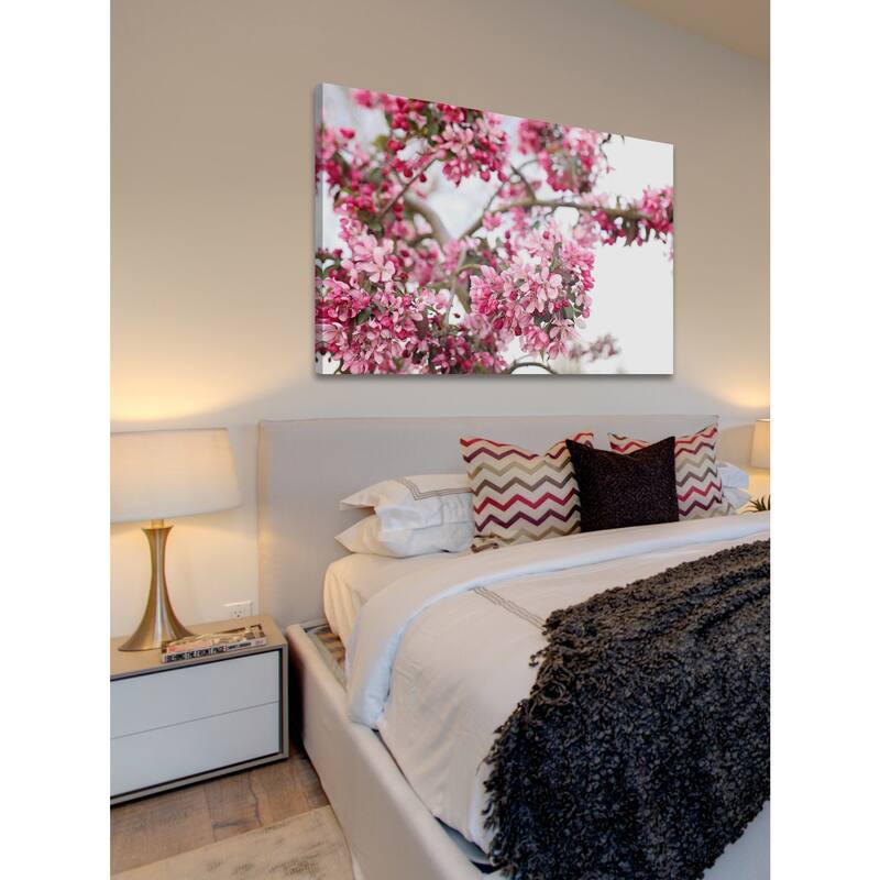Marmont Hill - 'Spring In Pink' by Sylvia Cook Painting Print on Canvas - Multi-Color