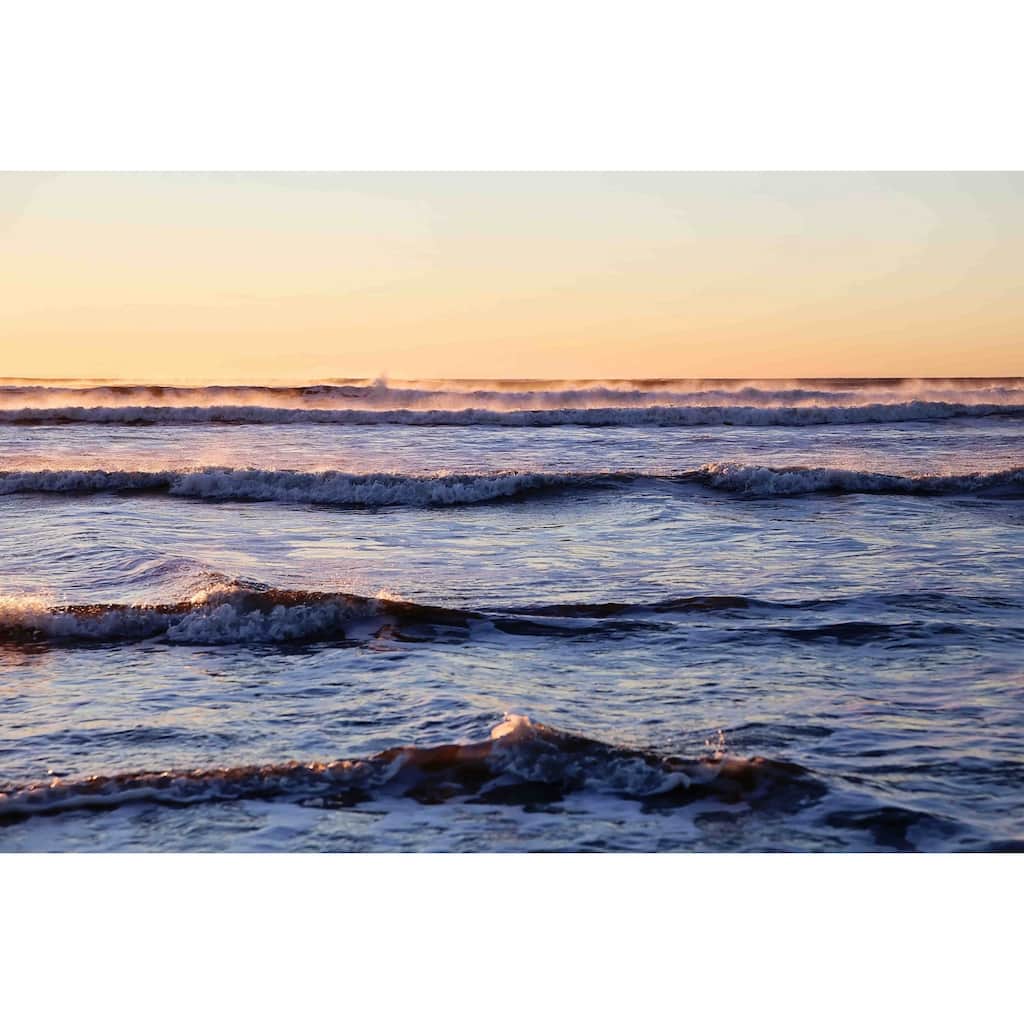 Marmont Hill - 'Winter Ocean' by Sylvia Cook Painting Print on Canvas - Multi-Color