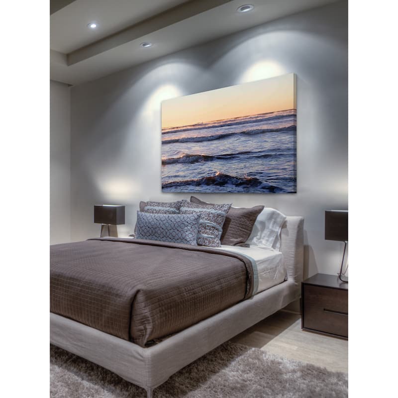 Marmont Hill - 'Winter Ocean' by Sylvia Cook Painting Print on Canvas - Multi-Color