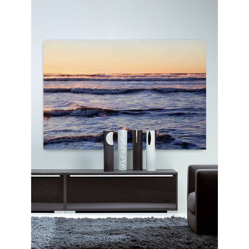 Marmont Hill - 'Winter Ocean' by Sylvia Cook Painting Print on Canvas - Multi-Color