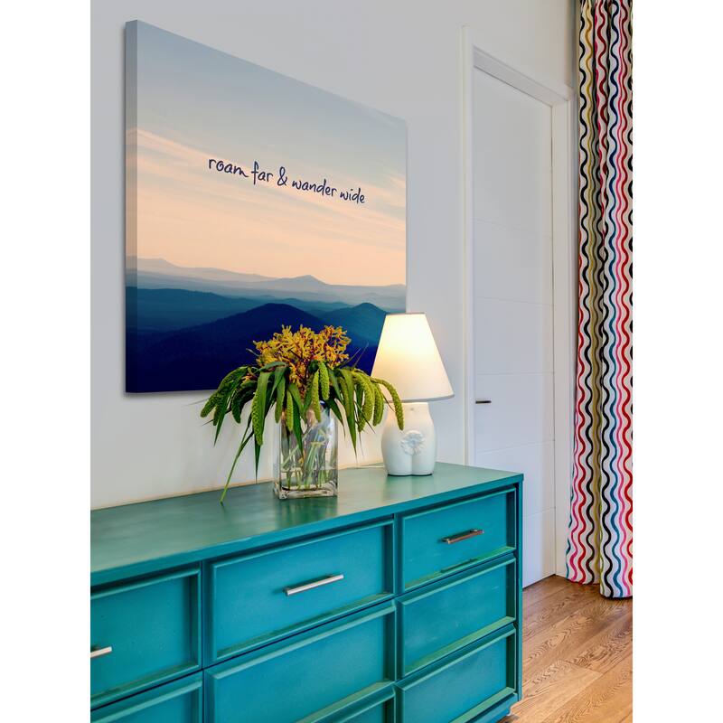 Marmont Hill - 'Roam Far & Wander Wide' by Robert Dickinson Painting Print on Canvas - Multi-Color