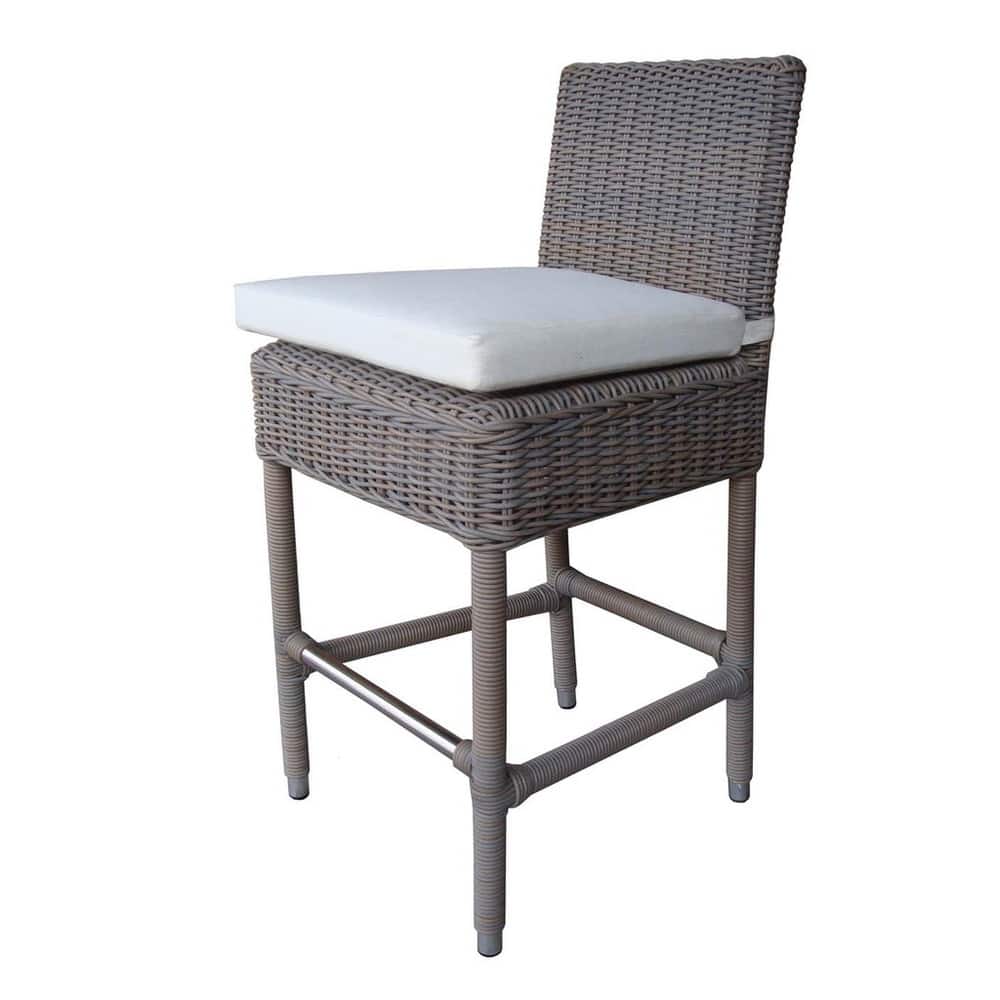 Boca White Cushions Outdoor Counter Stool