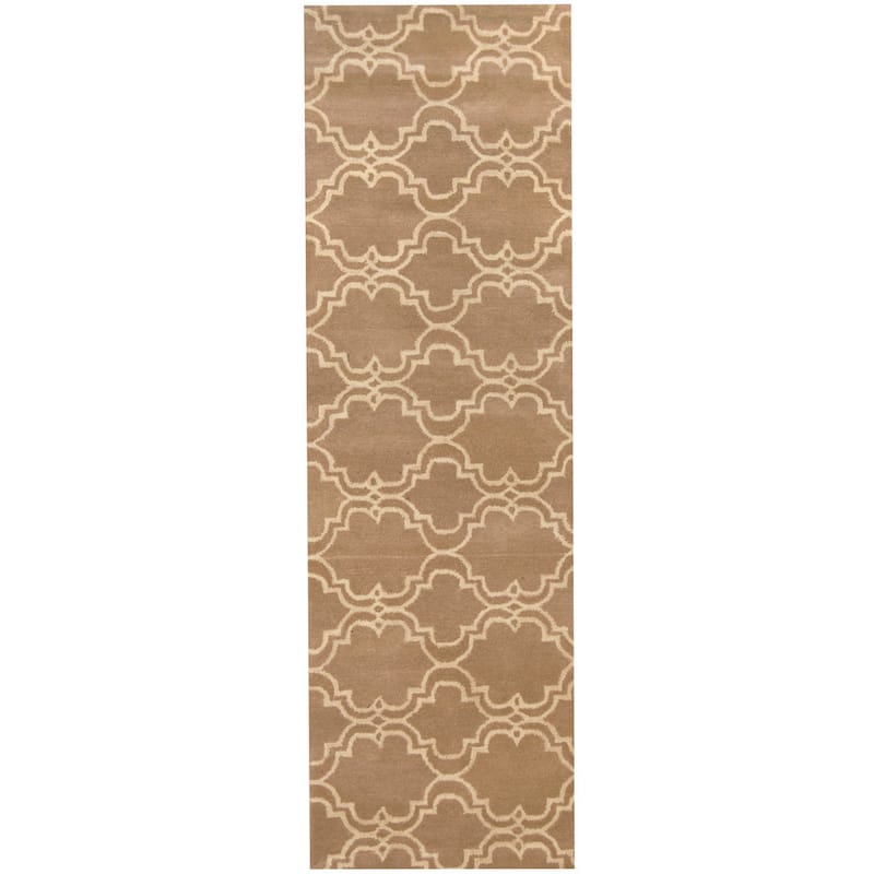 Handmade Tibetan Wool Runner (India) - 2'7 x 10'