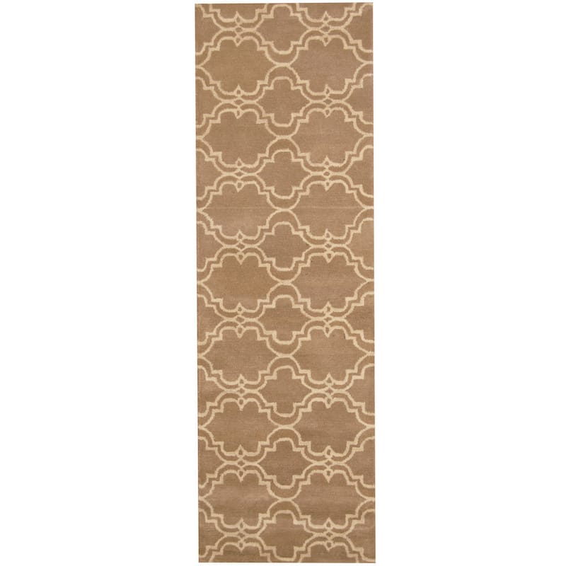 Handmade Tibetan Wool Runner (India) - 2'6 x 8'