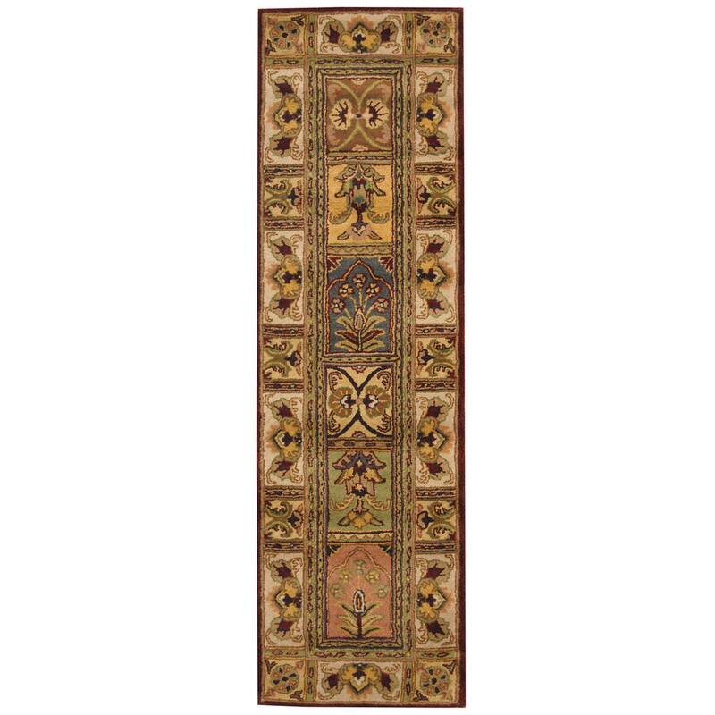Handmade Tabriz Wool Runner (India) - 2'6 x 8'