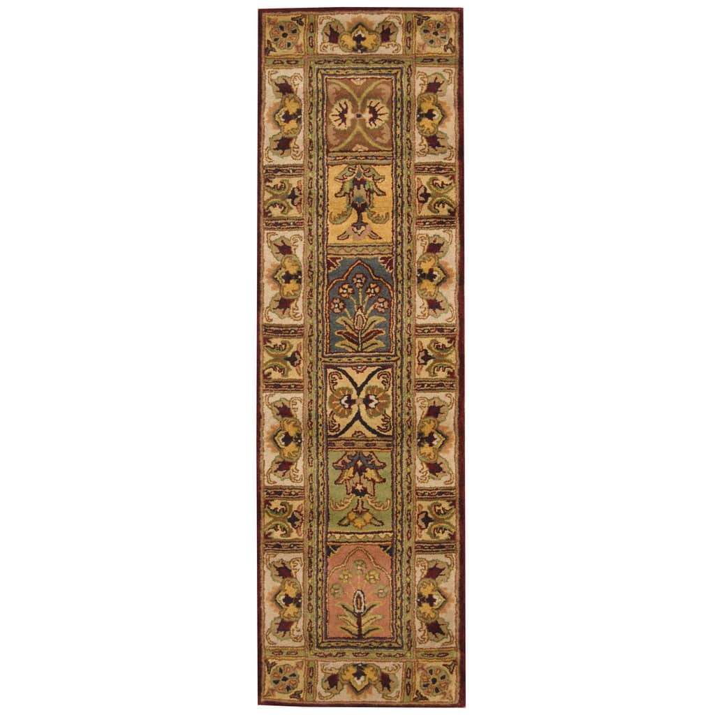 Handmade Tabriz Wool Runner (India) - 2'6 x 8'