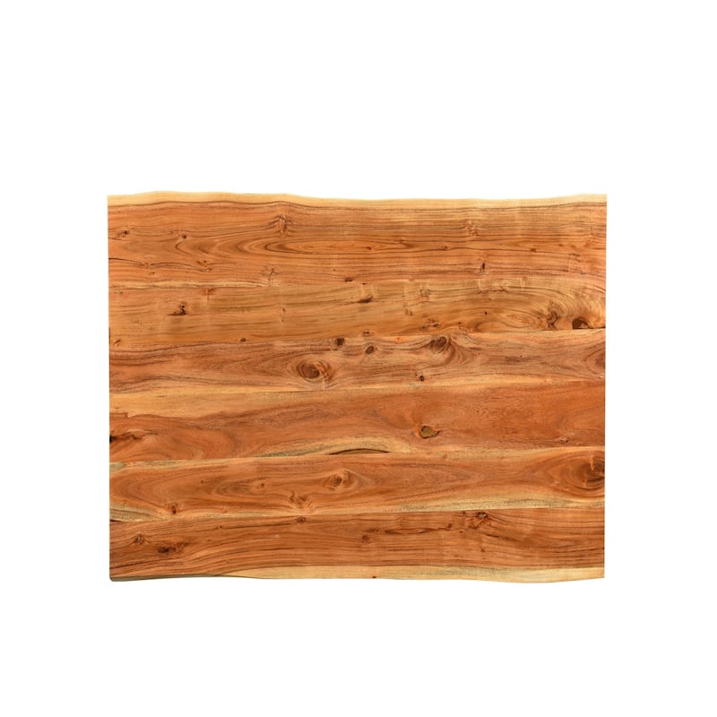 Handmade Solid Wood Live Edge Coffee Table (India) - 31" x 45" x 16"