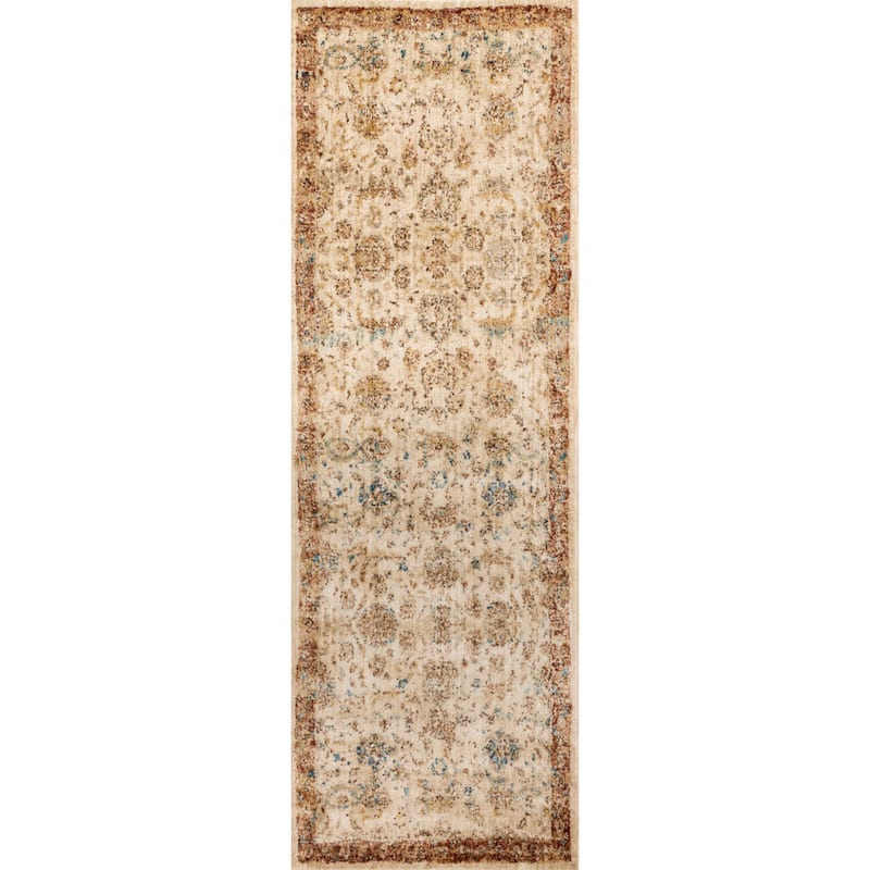 Alexander Home Contessa Traditional Antique Floral Distressed Rug