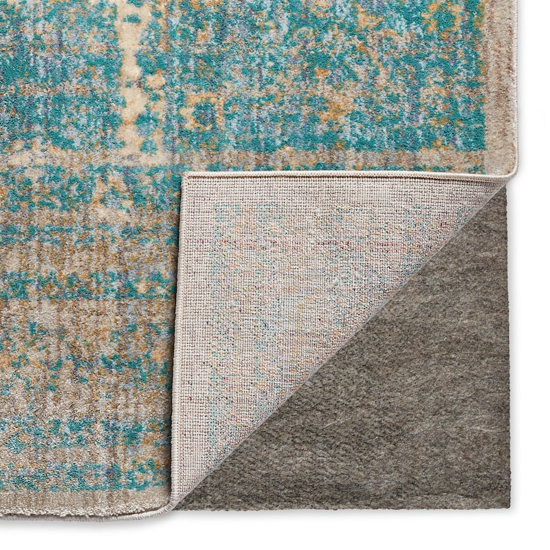 Alexander Home Contessa Traditional Floral Scroll Distressed Rug