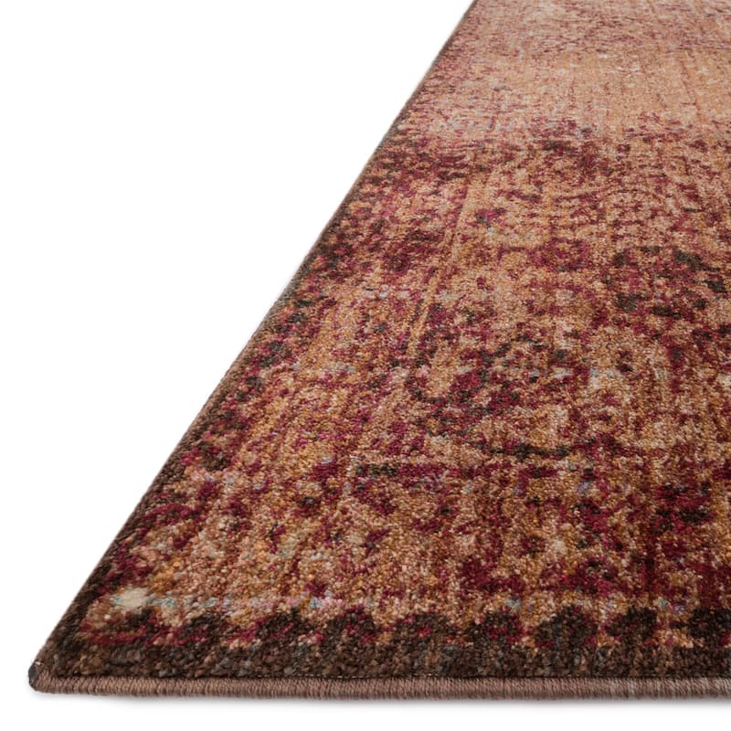 Alexander Home Contessa Traditional Copper Medallion Distressed Rug