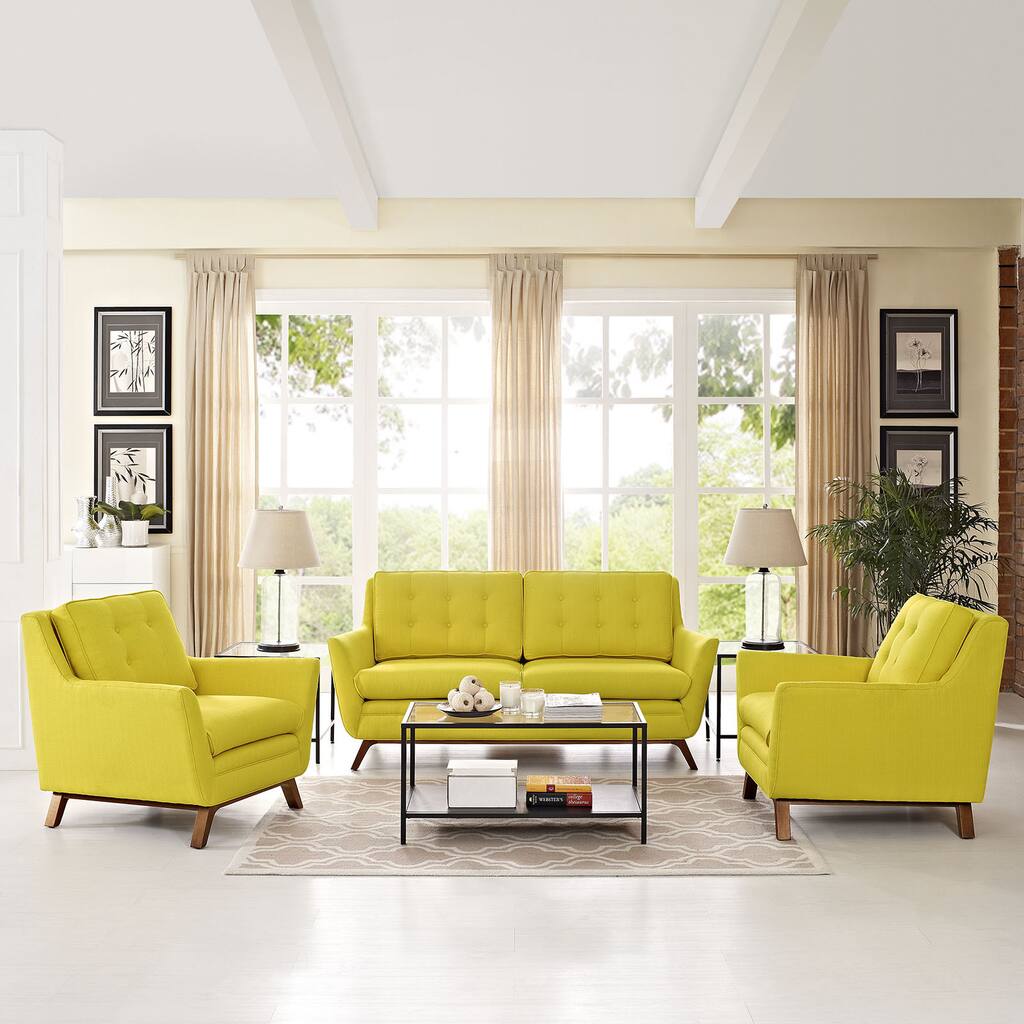 Beguile Fabric 3-Piece Living Room Set