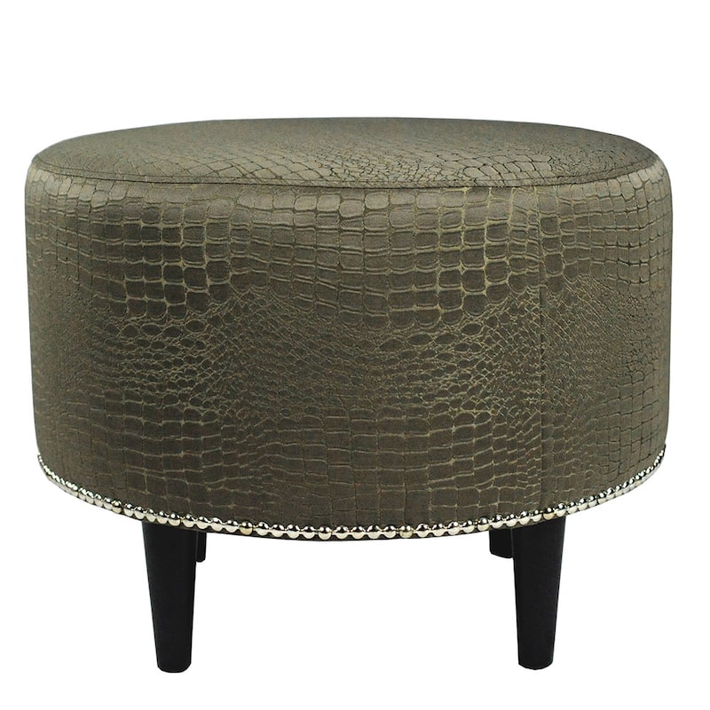 MJL Furniture Sophia Tillie Round Upholstered Ottoman