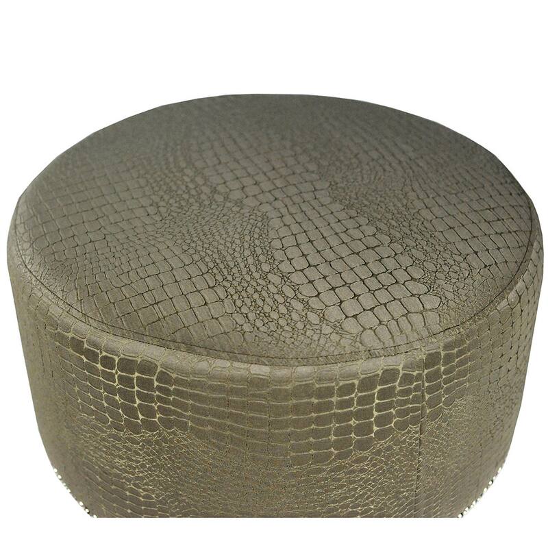 MJL Furniture Sophia Tillie Round Upholstered Ottoman