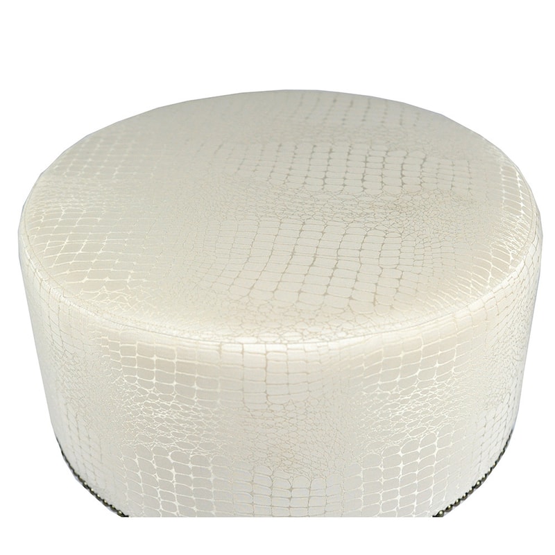 MJL Furniture Sophia Tillie Round Upholstered Ottoman