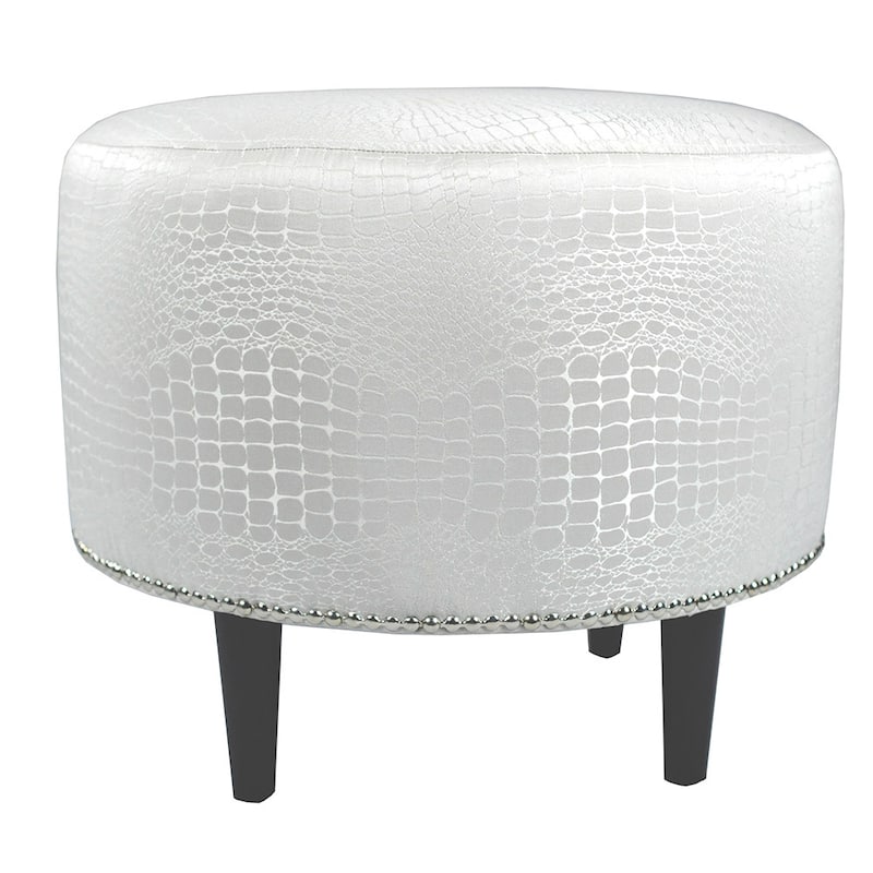 MJL Furniture Sophia Tillie Round Upholstered Ottoman