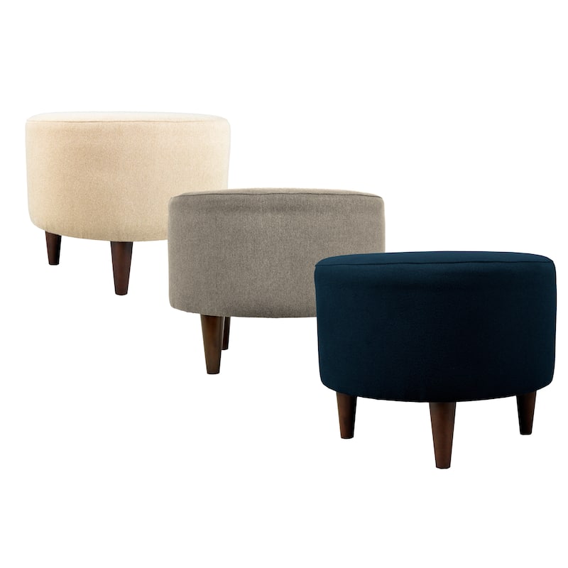 MJL Furniture Sophia Dawson 7 Round Upholstered Ottoman