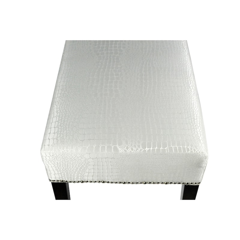 MJL Furniture Roxanne Tillie Nail Trim Upholstered Long Bench