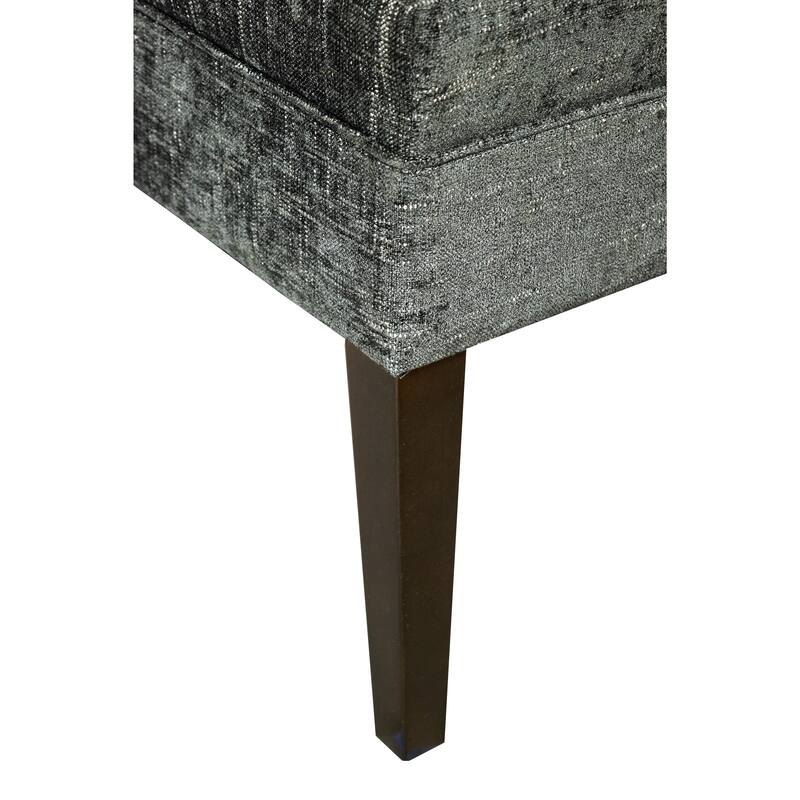 MJL Furniture Kaya Diamond Tufted Atlas Upholstered Long Bench