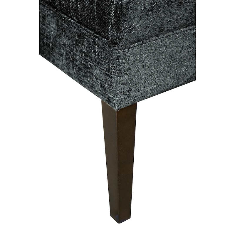 MJL Furniture Kaya Diamond Tufted Atlas Upholstered Long Bench