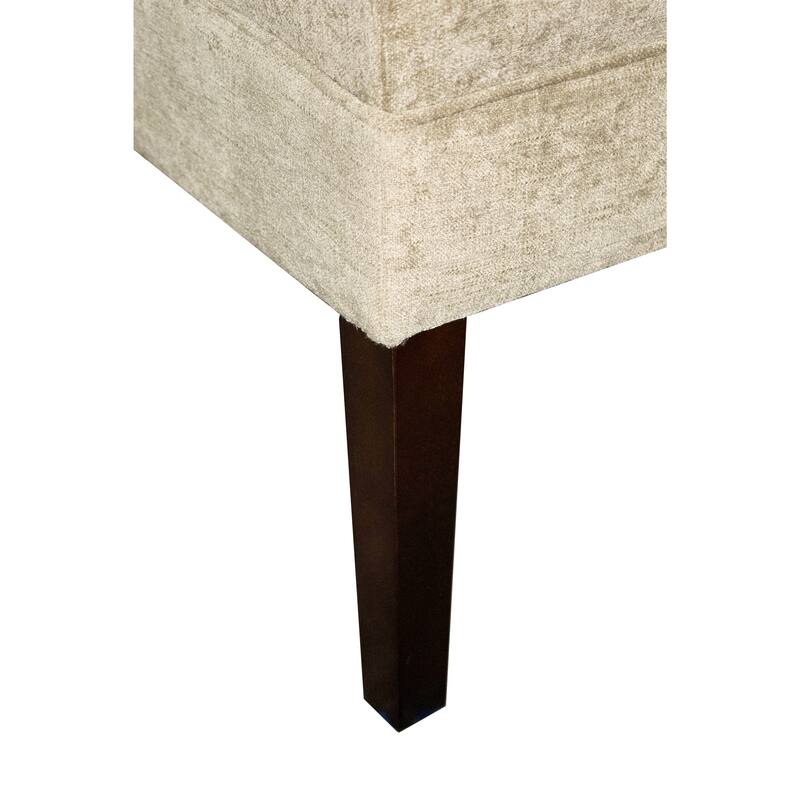 MJL Furniture Kaya Diamond Tufted Atlas Upholstered Long Bench