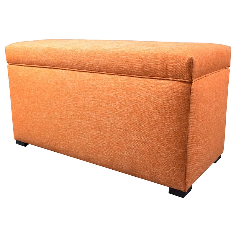 MJL Furniture Angela 8 Button Tufted Key Largo Storage Trunk Bench