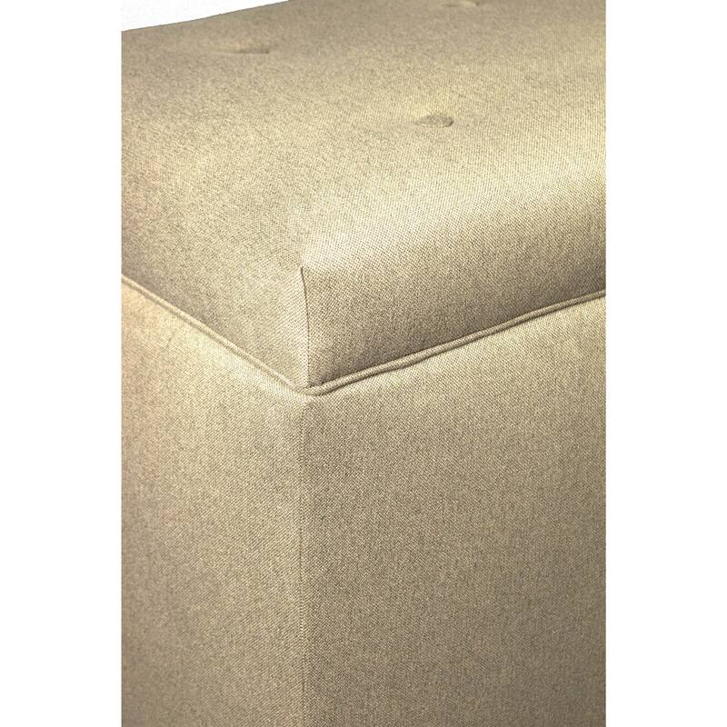 MJL Furniture Angela 8 Button Tufted Dawson7 Storage Trunk Bench