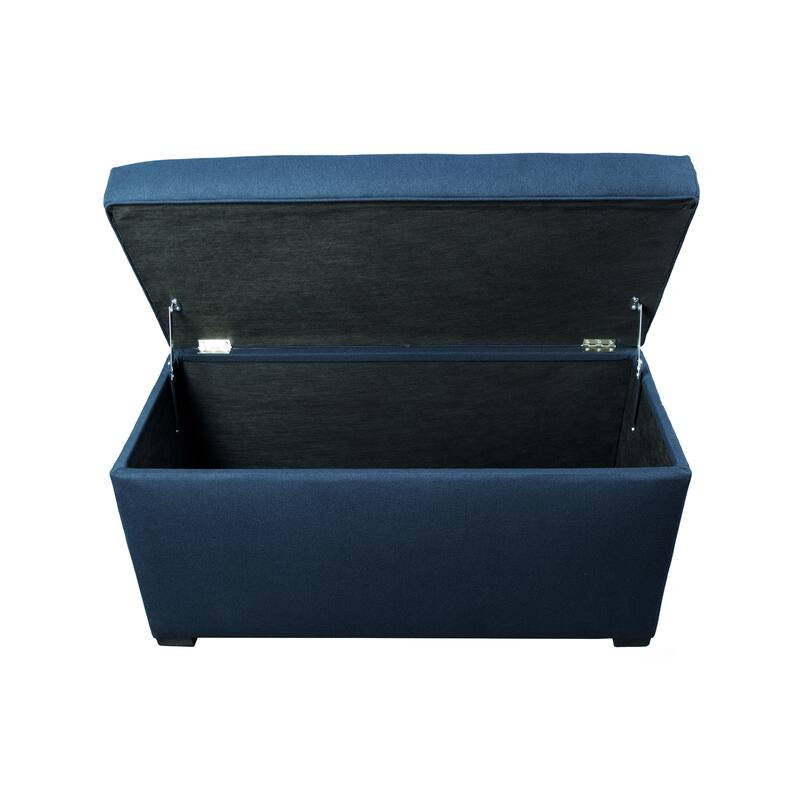 MJL Furniture Angela 8 Button Tufted Dawson7 Storage Trunk Bench
