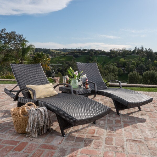 Havenside Home Vilano 3-piece Outdoor Lounge Set
