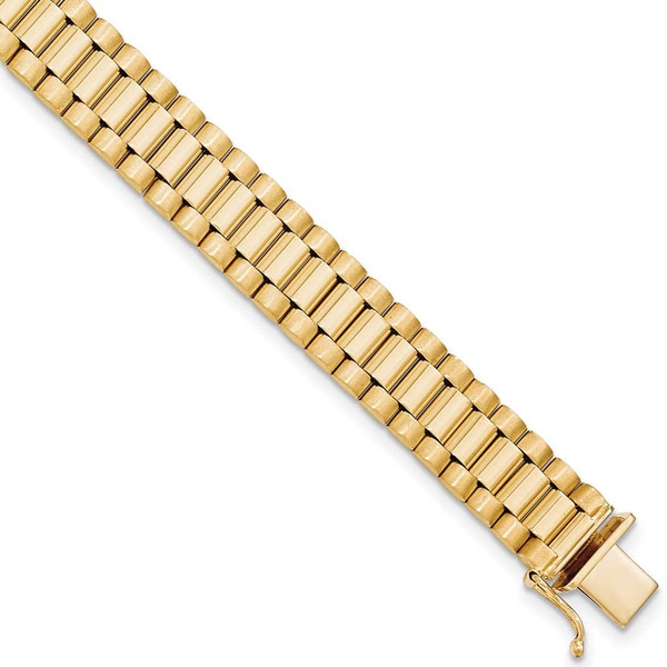 Versil 14 Karat Yellow Gold Men's Bracelet