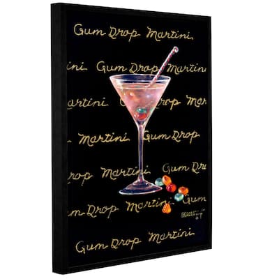 ArtWall Janet Kruskamp's Gum Drop Martini, Gallery Wrapped Floater-framed Canvas