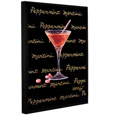 ArtWall Janet Kruskamp's Peppermint Martini, Gallery Wrapped Floater-framed Canvas