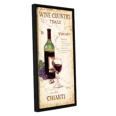 ArtWall Janet Kruskamp's Wine Country IV, Gallery Wrapped Floater-framed Canvas