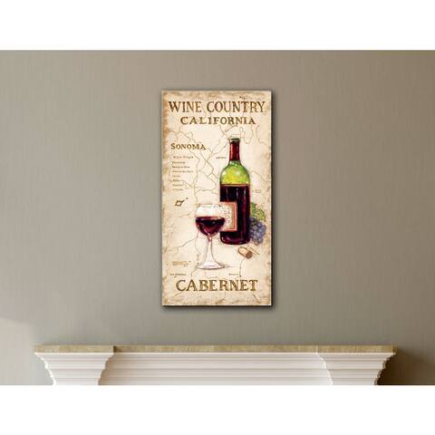 ArtWall Janet Kruskamp's Wine Country II, Gallery Wrapped Canvas