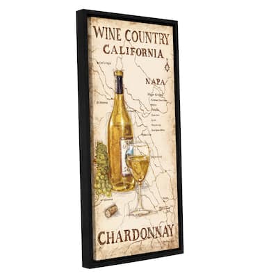 ArtWall Janet Kruskamp's Wine Country I, Gallery Wrapped Floater-framed Canvas