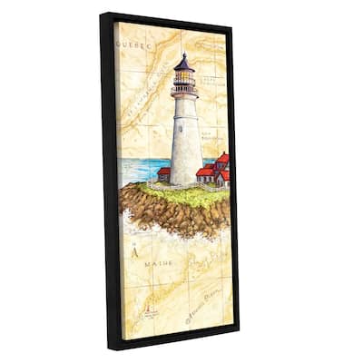 ArtWall Janet Kruskamp's Portland Head Light, Gallery Wrapped Floater-framed Canvas