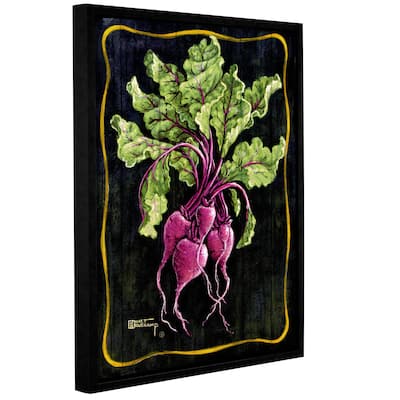 ArtWall Janet Kruskamp's Bouquet Of Beets, Gallery Wrapped Floater-framed Canvas