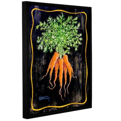 ArtWall Janet Kruskamp's Bouquet Of Carrots, Gallery Wrapped Floater-framed Canvas