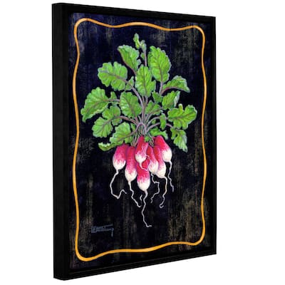 ArtWall Janet Kruskamp's Bouquet Of Radishes I, Gallery Wrapped Floater-framed Canvas