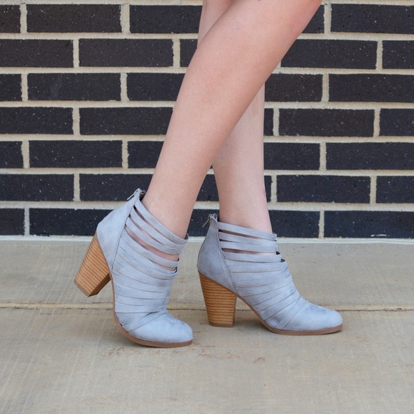 strappy booties shoes