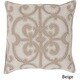 Decorative Linen Ingraham 22-inch Poly or Feather Down Filled Throw Pillow - Thumbnail 5
