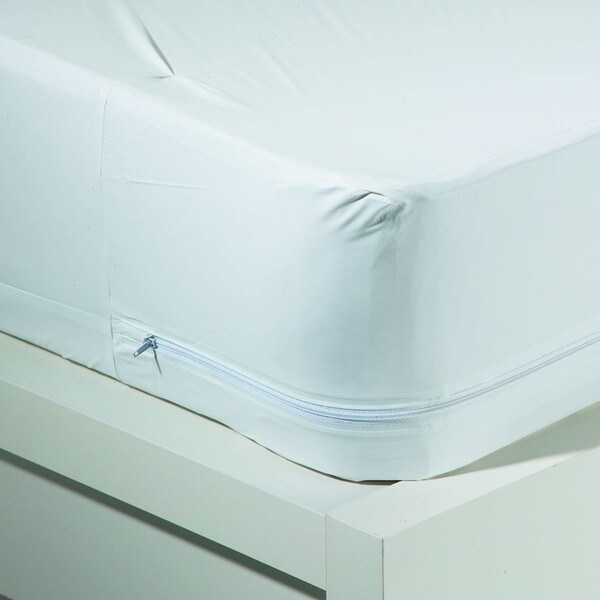 Shop 4-in-1 Zippered Vinyl Mattress Encasement With Bed  