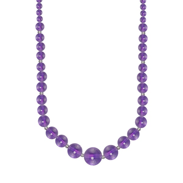 purple bead necklace