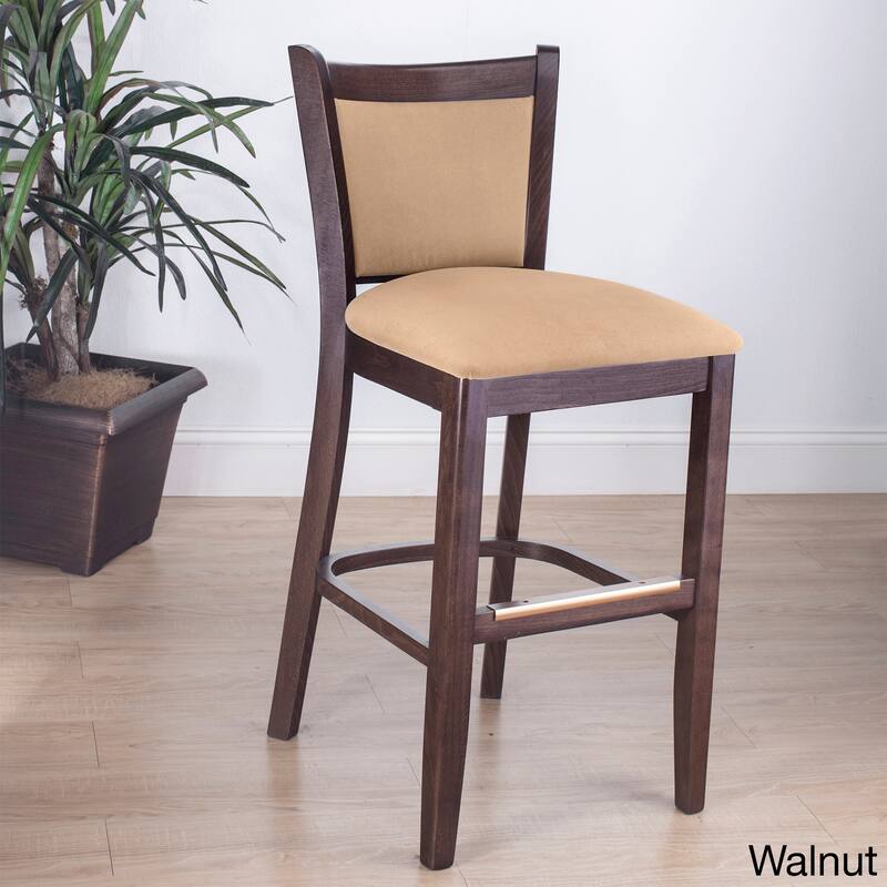 Kate Counter Stool - Walnut - Microfiber
