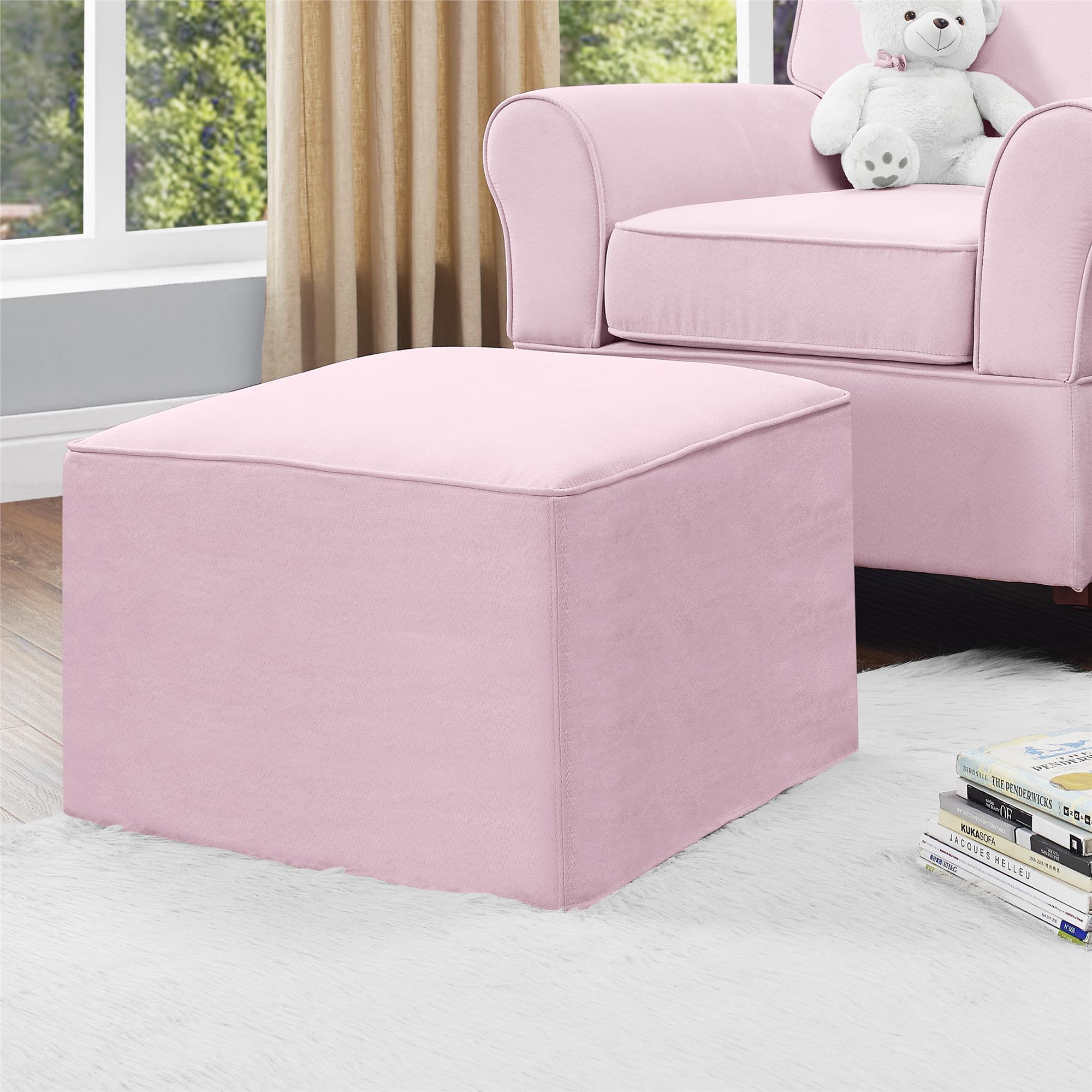 baby pink ottoman