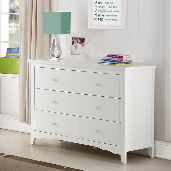 Shop Baby Relax Lakeley White 6 Drawer Dresser Free Shipping Today