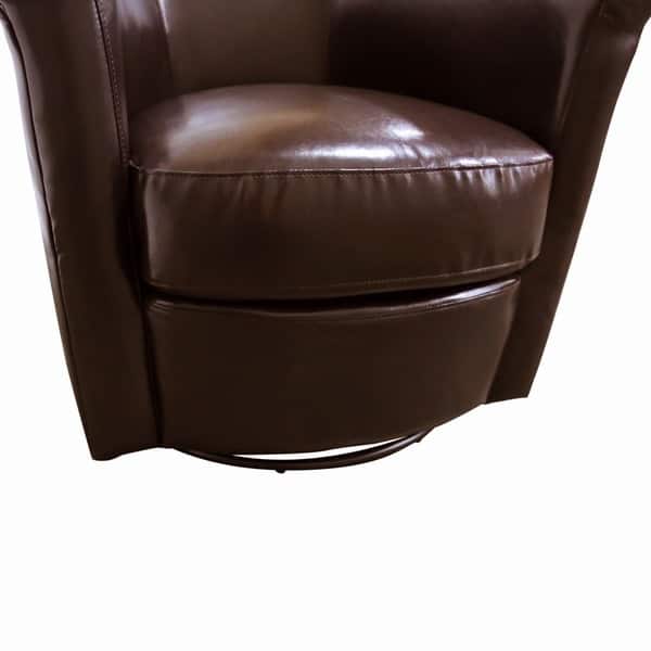 Porter Marvel Espresso Brown Swivel Barrel Accent Chair Porter Marvel Espresso Brown Swivel Barrel Accent Chair